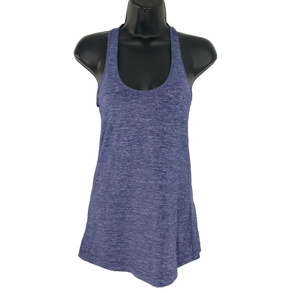 lululemon athletica Tops - Lululemon Cool Racerback Tank Top Heathered Blue